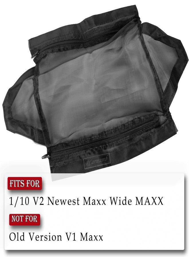 RCarmumb Chassis Guard - Dirt & Dust Resistant Cover for 1/10 V2 Maxx, Rocks & Mud Protection, Mesh & Waterproof Design, Black - Image 2